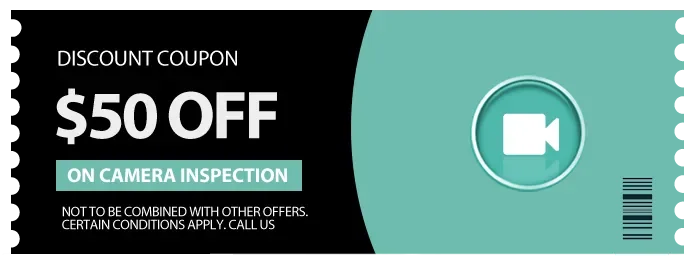 Coupon for Drain camera Inspection