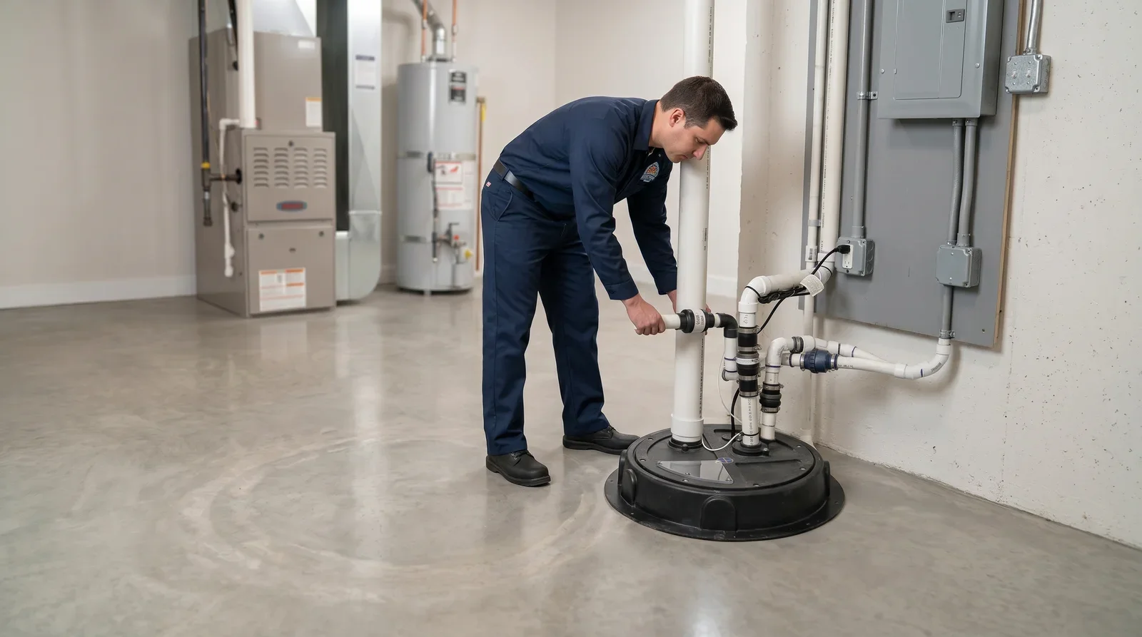 sump pump installation