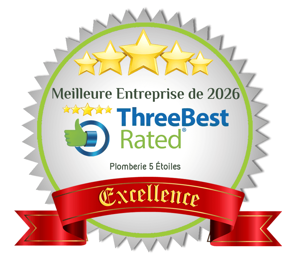 Three Best Rated certificate for Plomberie 5 Étoiles