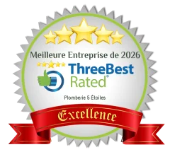 Three Best Rated certificate for Plomberie 5 Étoiles