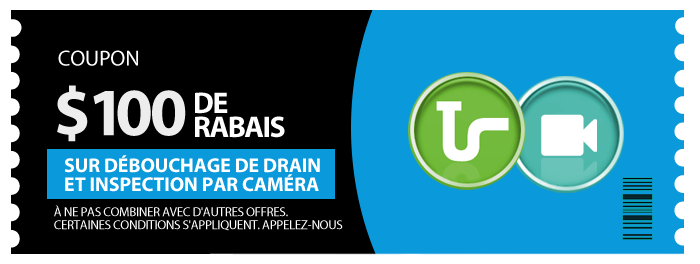 Rabais debouchage et inspection par camera